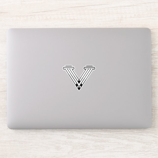 Minimalist Modern Letter V Monogram (Computer)
