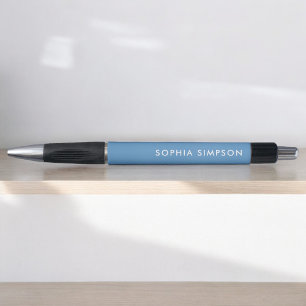 Minimalist Modern Light Blue Pen