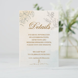 Minimalist Modern Line art Wedding Thank You Card