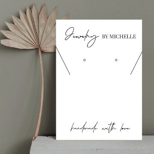 Minimalist Modern Logo Jewellery Display Cards