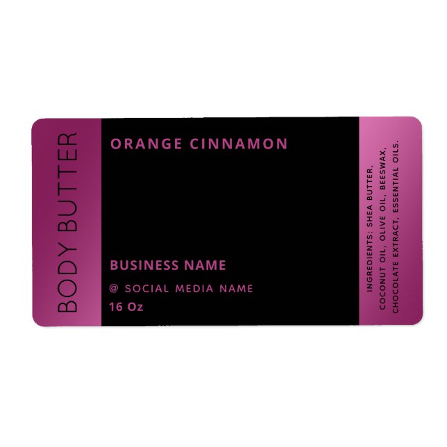 Minimalist modern luxury pink black product  (Front)