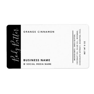 Minimalist modern luxury typography white label