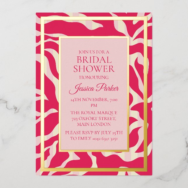 Minimalist Modern Matisse Art Bridal Shower (Front)