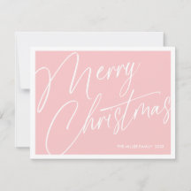 Minimalist Modern Merry Christmas Card – Custom