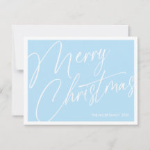 Minimalist Modern Merry Christmas Card – Custom