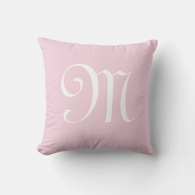 Minimalist Modern Monogram Initial Cushion (Front)