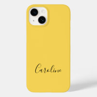 Minimalist modern mustard yellow