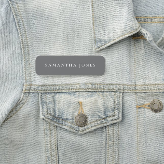 Minimalist Modern  Name Tag (In Situ)