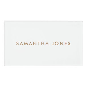 Minimalist Modern Name Tag