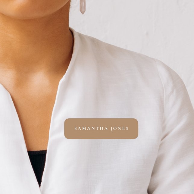 Minimalist Modern  Name Tag (Creator Uploaded)