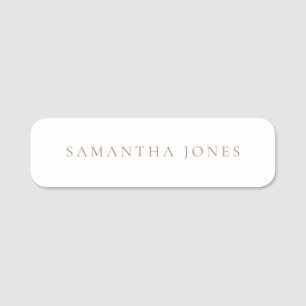 Minimalist Modern  Name Tag