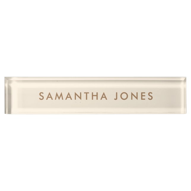 Minimalist Modern Nameplate (Front)