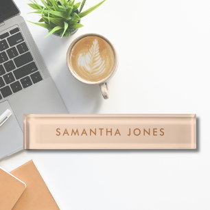 Minimalist Modern Nameplate