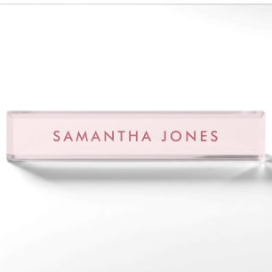 Minimalist Modern Nameplate