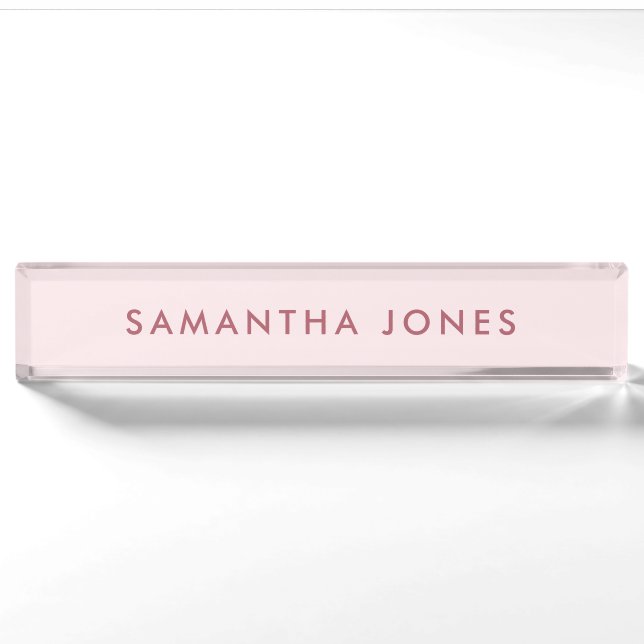 Minimalist Modern Nameplate (Front)