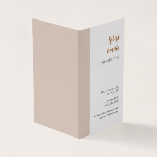 Minimalist Modern Pastel White Colour Personalised Business Card
