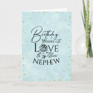 Minimalist Modern Photo Birthday Cards Nephew