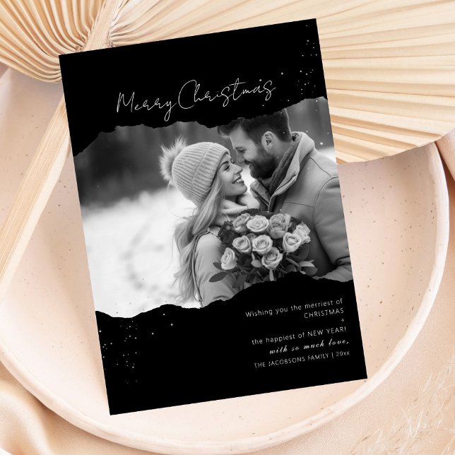 Minimalist Modern Photo Christmas Card (Creator Uploaded)