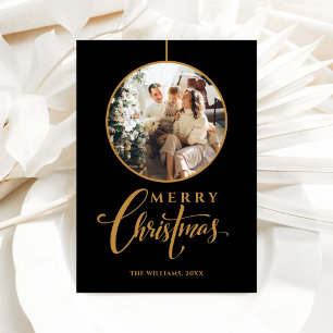 Minimalist Modern Photo Christmas Holiday Card