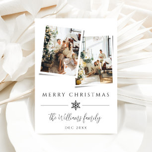 Minimalist Modern Photo Christmas  Holiday Card