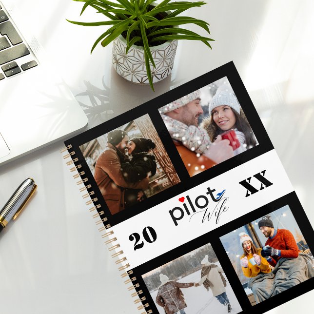Minimalist Modern Photo Collage, Pilot Wife,Custom Planner (Creator Uploaded)