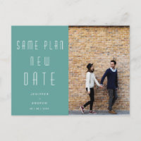 Minimalist modern Photo new wedding date