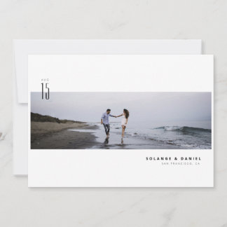 Minimalist Modern Photo Save the Date