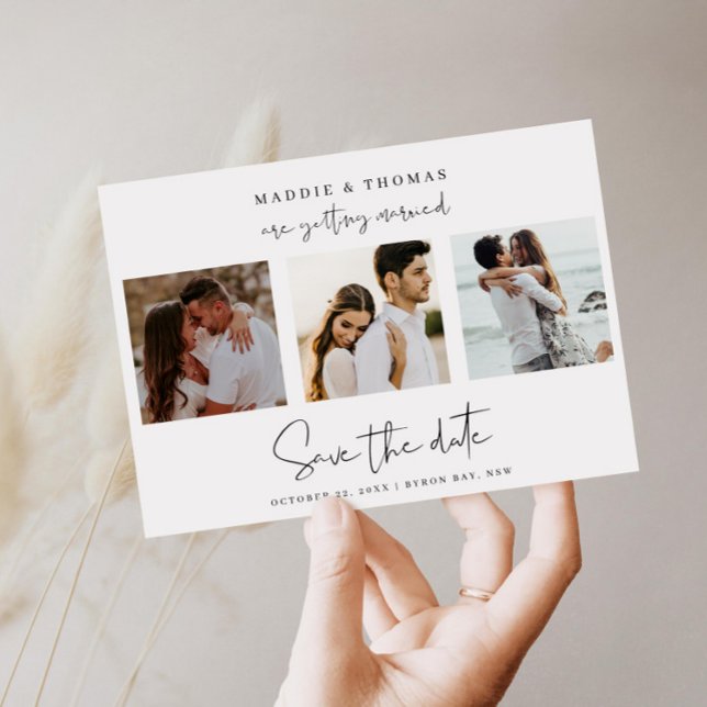 Minimalist modern photo Save the Date Invitation (Creator Uploaded)