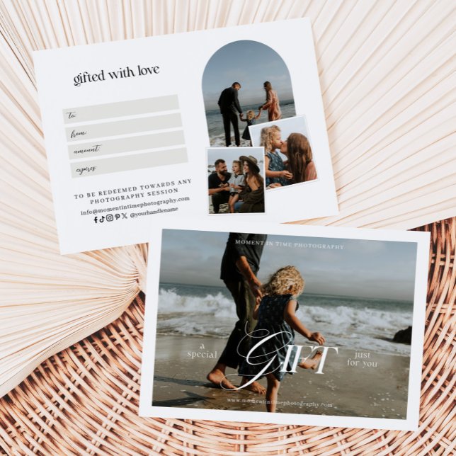 Minimalist Modern Photography Gift Certificate (Creator Uploaded)