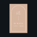 Minimalist Modern Pink Blush Arch Beauty Business Card<br><div class="desc">Make your beauty/cosmetic business (lashes, makeup, brows, nails, hair etc) stand out! Gorgeous, modern design that will make a great first impression. Can be fully customised to suit your needs. © Gorjo Designs. Made for you via the Zazzle platform. // Design also available in a other sizes. // Need help...</div>