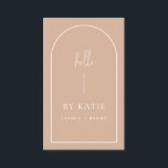 Minimalist Modern Pink Blush Arch Beauty Business Card<br><div class="desc">Make your beauty/cosmetic business (lashes, makeup, brows, nails, hair etc) stand out! Gorgeous, modern design that will make a great first impression. Can be fully customised to suit your needs. © Gorjo Designs. Made for you via the Zazzle platform. // Design also available in a other sizes. // Need help...</div>