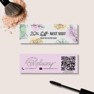 Minimalist Modern Pink Gold Green Floral Line Art