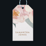 Minimalist Modern Pink Peonie Floral Watercolor Gift Tags<br><div class="desc">minimalist modern pink peonie watercolor floral design is the perfect bridal shower favors for guests. Wow your bridesmaids and friends with the perfect bachelorette gift ideas. The pretty flowers are cute, feminine and modern. Whether you're planning the perfect wedding or a baby shower that everyone will remember forever, this is...</div>