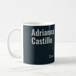Minimalist Modern Plain Bold Text Coffee Mug
