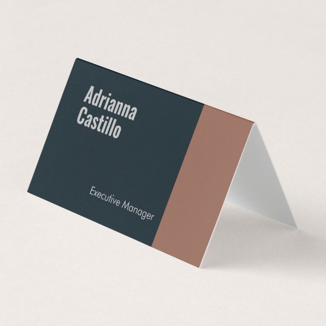 Minimalist Modern Plain Business Card (Front)