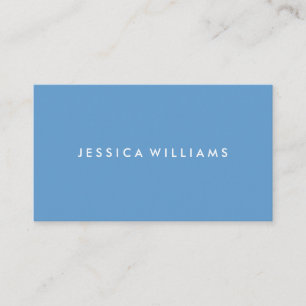 Minimalist Modern Professional   Blue Business Card
