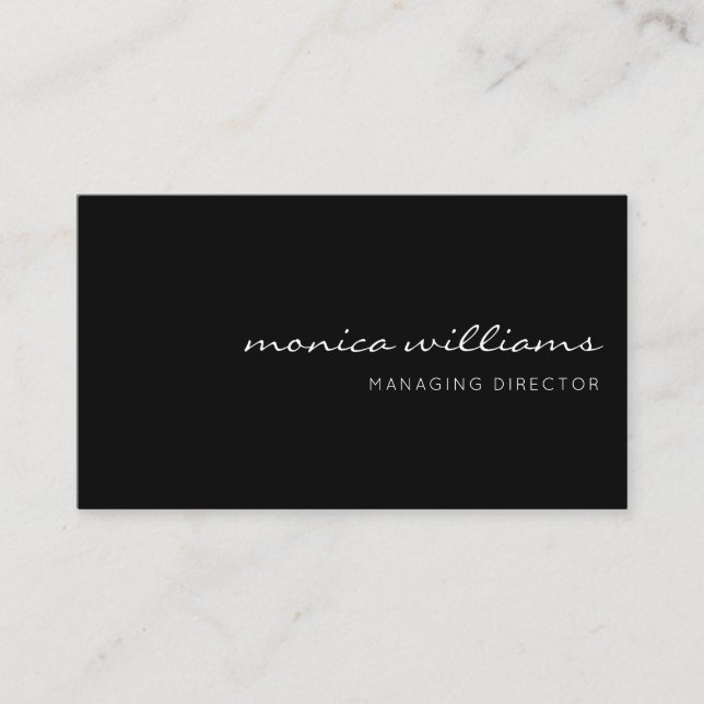 Minimalist Modern Professional Business Card (Front)