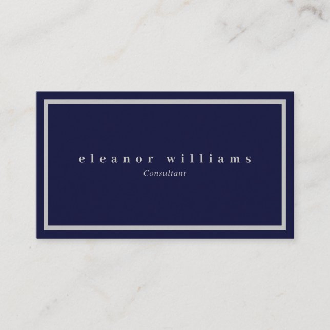 Minimalist Modern Professional Business Card (Front)