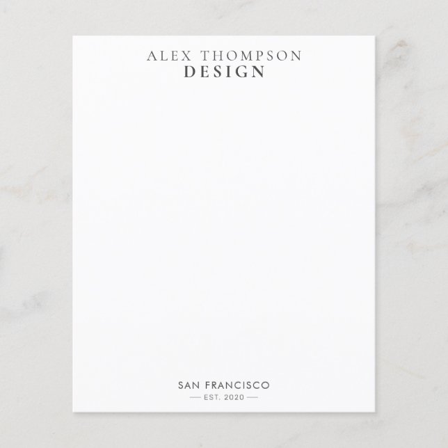 Minimalist Modern Professional Business Stationery (Front)