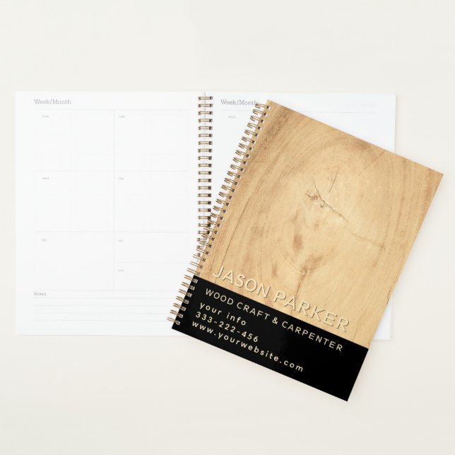 Minimalist modern professional carpenter planner (Display)