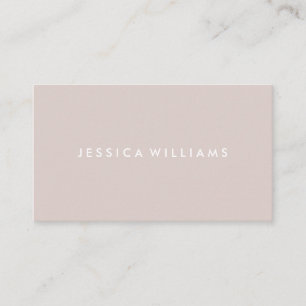 Minimalist Modern Professional Champagne Business Card