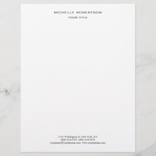 Minimalist Modern Professional Creative Custom Letterhead
