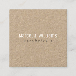 minimalist modern professional elegant square business card