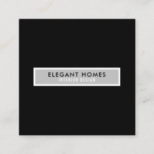 Minimalist Modern Professional Square Square Business Card