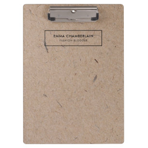 Minimalist Modern Rustic Kraft Paper Clipboard