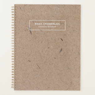Minimalist Modern Rustic Kraft Paper Planner