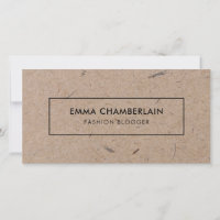 Minimalist Modern Rustic Kraft Paper