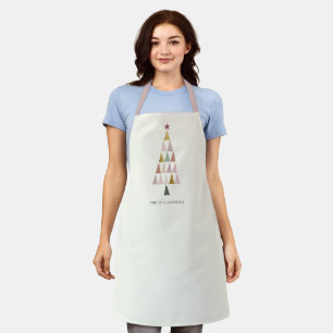 Minimalist Modern Scandi Simple Christmas Tree Apron