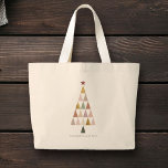 Minimalist Modern Scandi Simple Christmas Tree Large Tote Bag<br><div class="desc">Wishing you a minimalist Christmas! 🌟 Send warm wishes with our Modern Blush Faux Gold Christmas Tree Tote Bag. Simple elegance for a joyful season. Spread holiday cheer with style! 🎄 #MinimalistHoliday #FestiveGreetings</div>