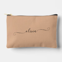 Minimalist Modern Script Neutral Brown Custom